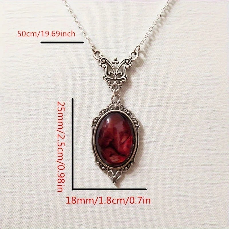 Exquisite Oval Pendant Necklace For Women
