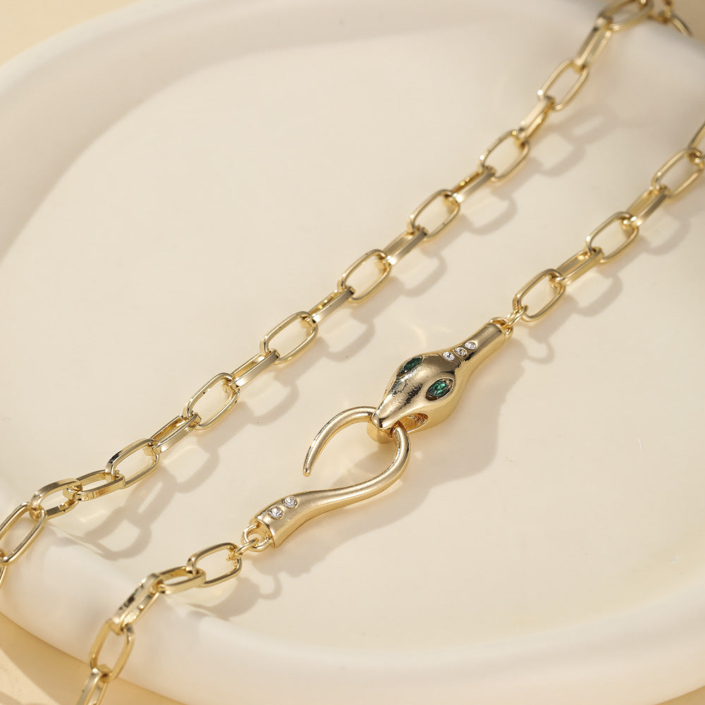 Snake Diamond Necklace