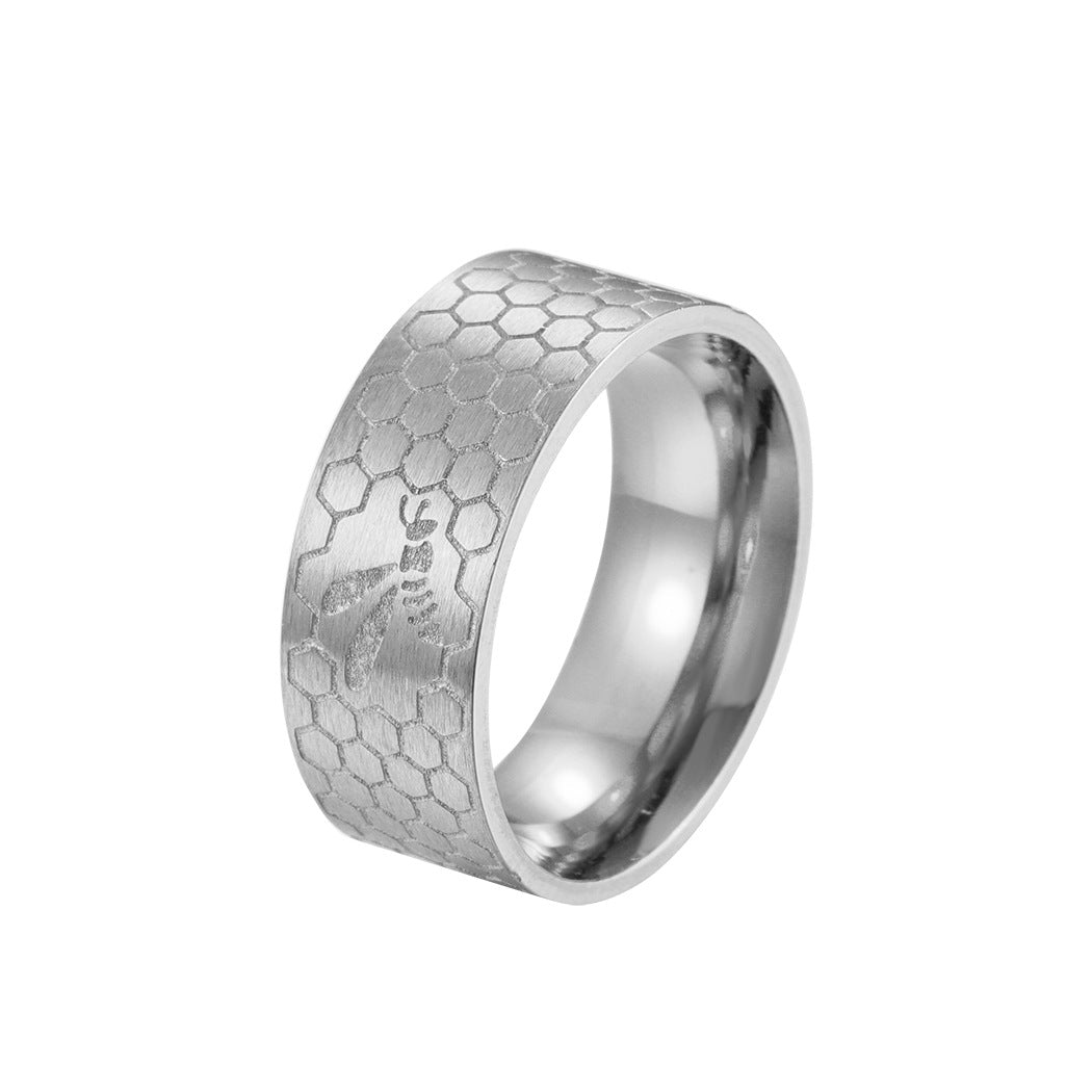Gold Mens Ring Style Stainless Steel Dopamine Ring Lovers Ring