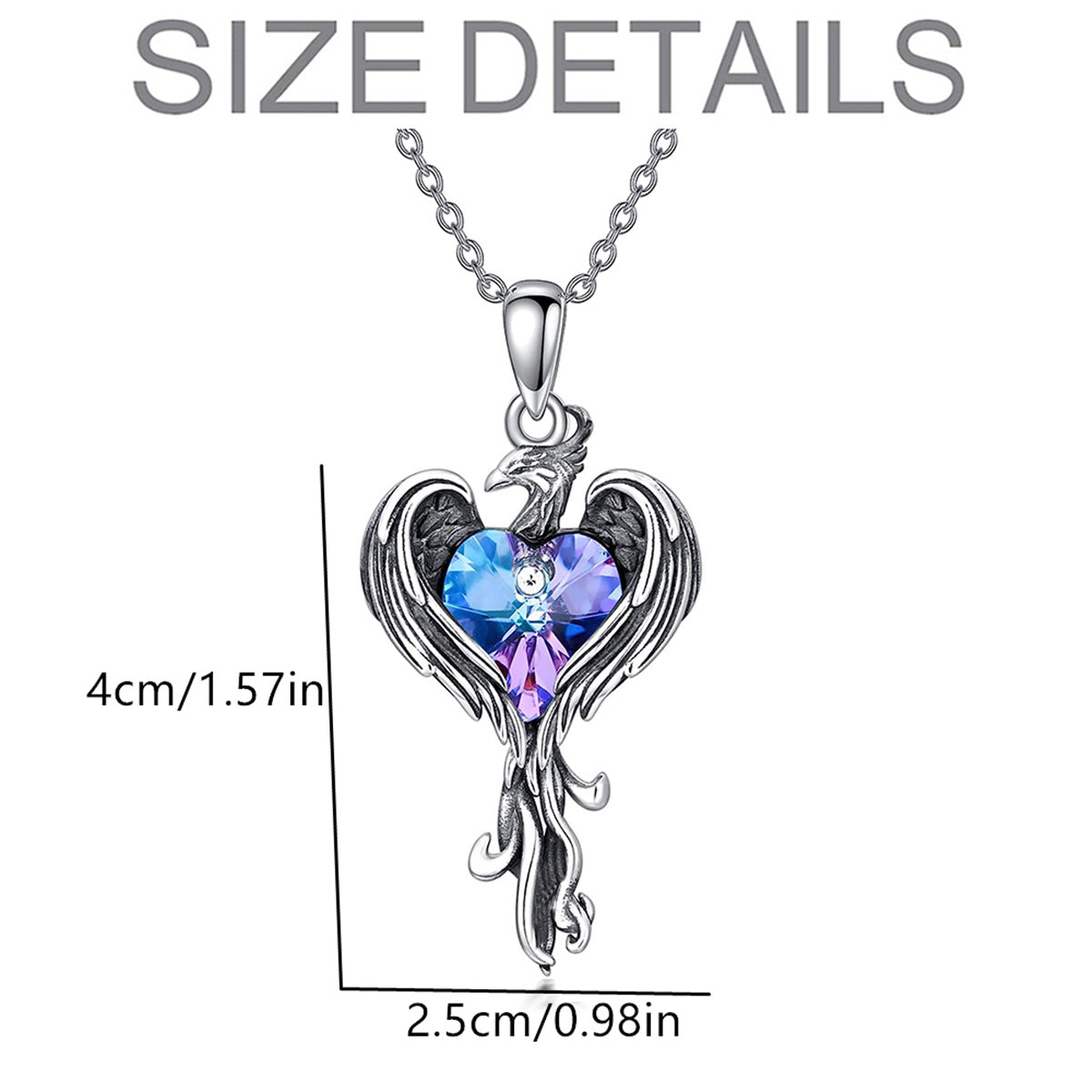 Phoenix Reborn Women's Zircon Necklace