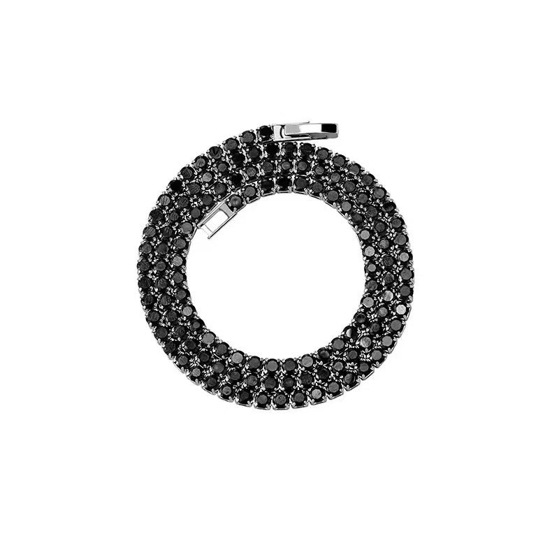 Luxury Versatile Womens Full-Diamond Zircon Necklace