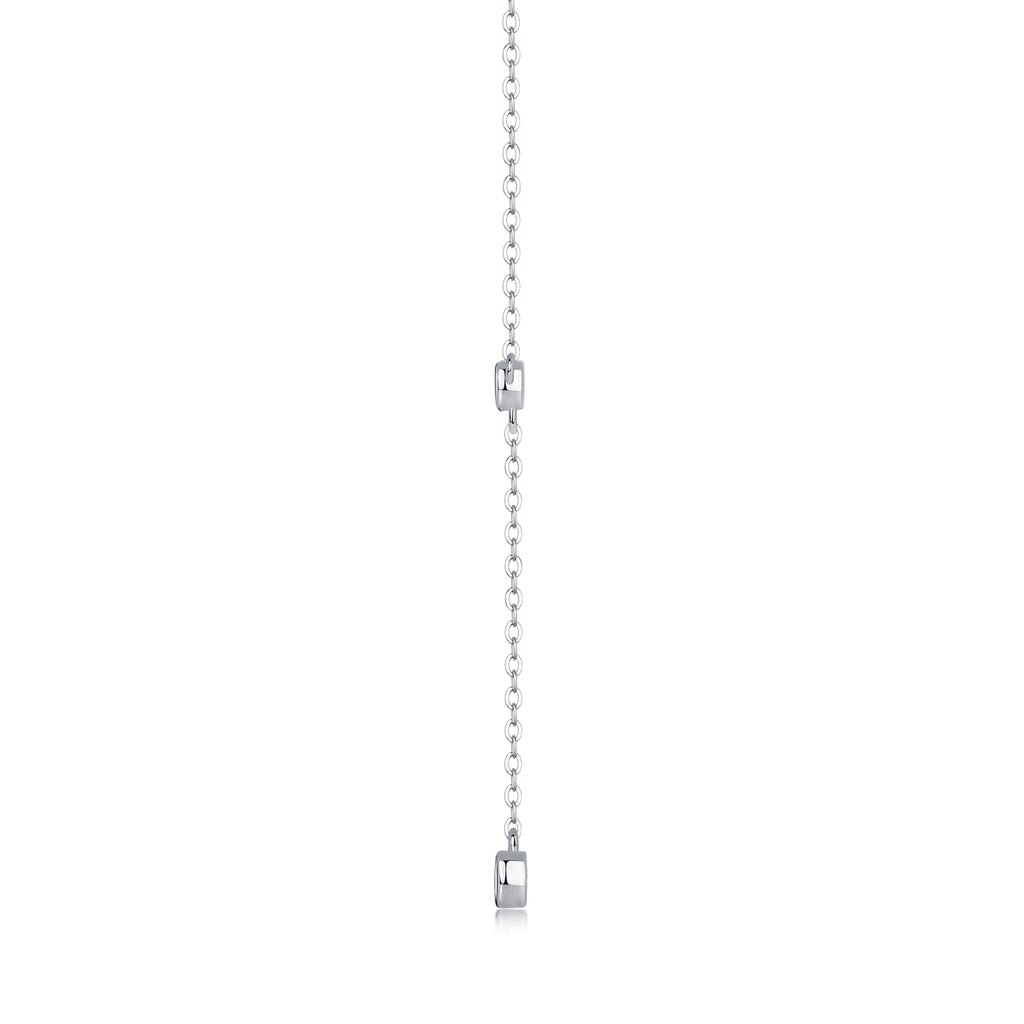 Tassel Necklace - A Fashionable And Light Luxury Jewelry Pendant Necklace Set With Top-quality Moissanite, S925 Silver Plated With Platinum