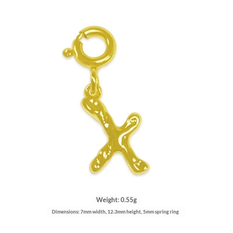 Happy Characters Series English Alphabet Necklace For Women