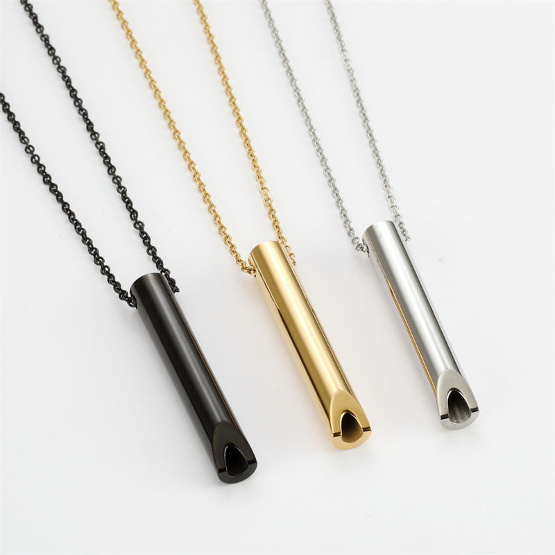 Stress-relieving Yoga Whistle Pendant Necklace