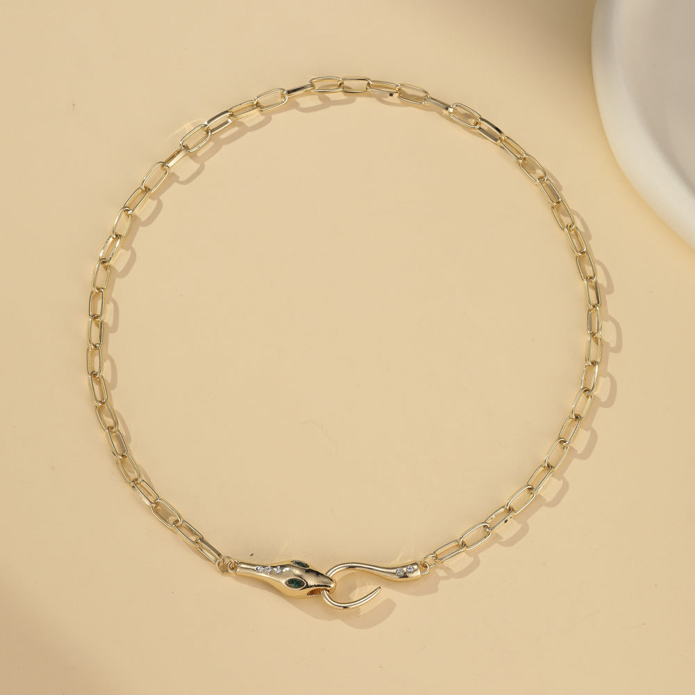 Snake Diamond Necklace