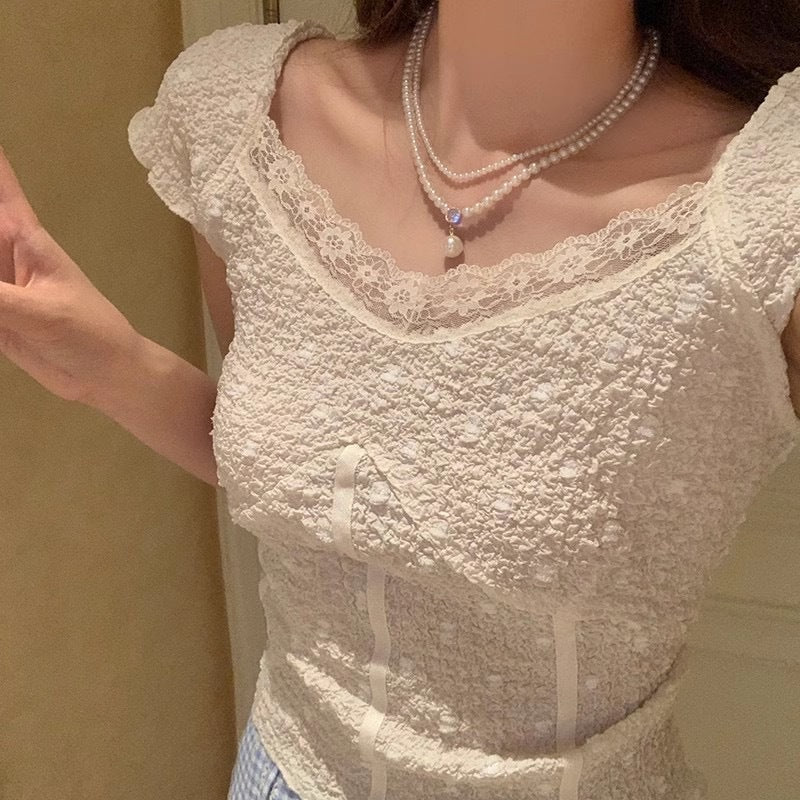 French-style Vintage Double-strand Pearl Necklace