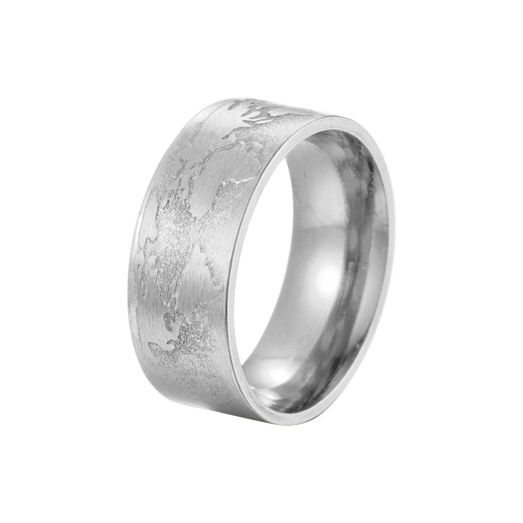 Gold Mens Ring Style Stainless Steel Dopamine Ring Lovers Ring