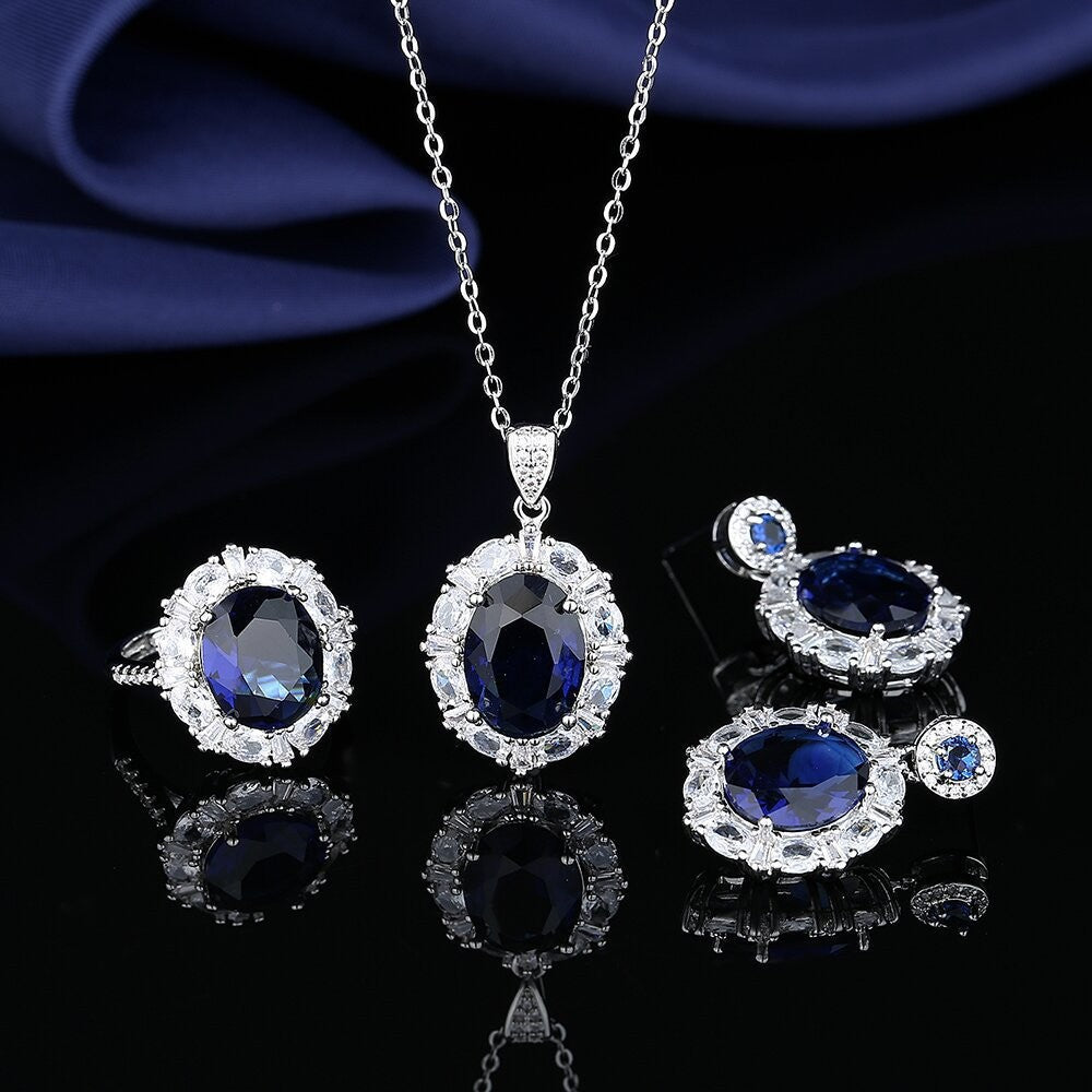 Pendant Necklace Set With Ring For Women