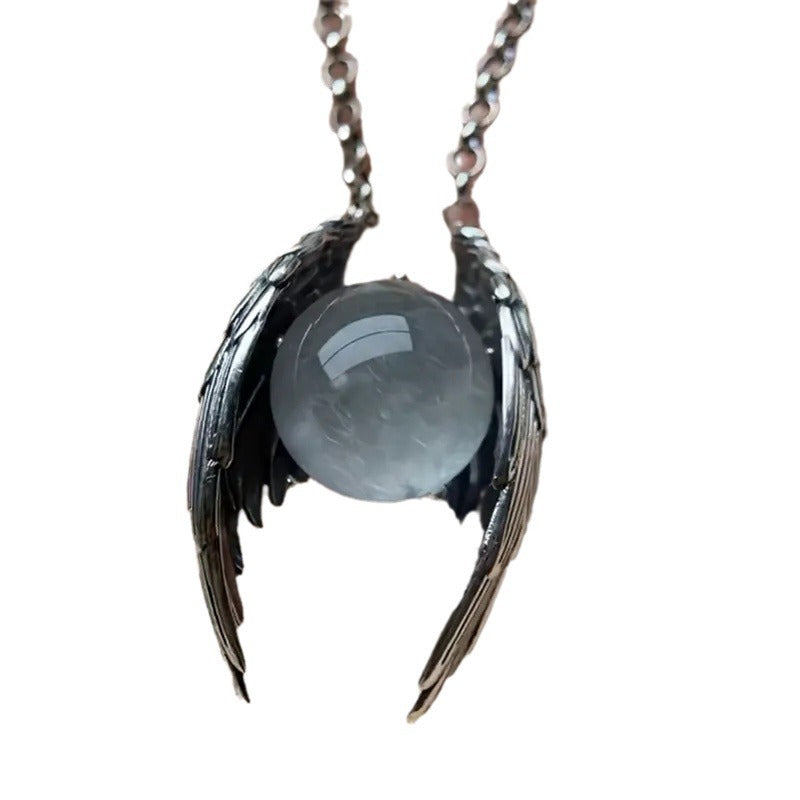 New Ghost Wings Crystal Vintage Necklace