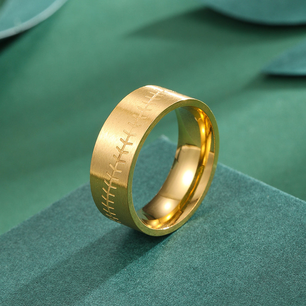 Gold Mens Ring Style Stainless Steel Dopamine Ring Lovers Ring