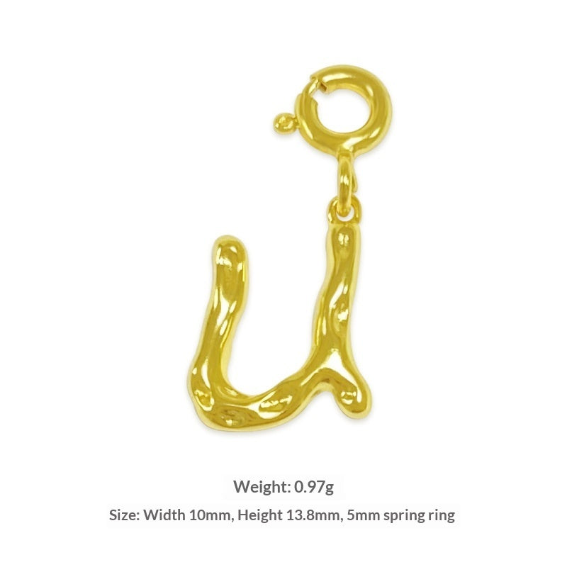 Happy Characters Series English Alphabet Necklace For Women