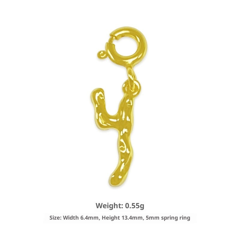 Happy Characters Series English Alphabet Necklace For Women