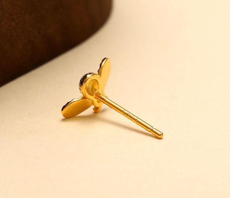 Affordable Luxury Personalized And Minimalist Honeybee Earrings