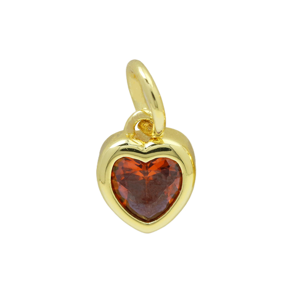 Heart-Shaped Birthstone Necklace