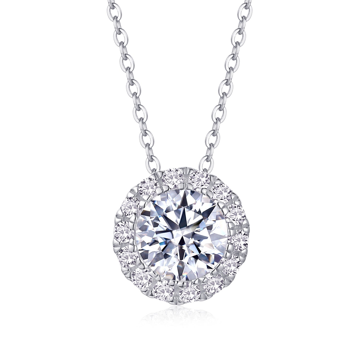 Legend Of The Starry Night - A Fashionable And Light Luxury Jewelry Pendant Necklace Set With Top-quality Moissanite, S925 Silver Plated Platinum