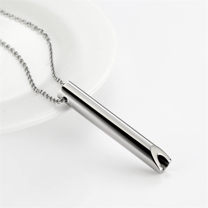 Stress-relieving Yoga Whistle Pendant Necklace