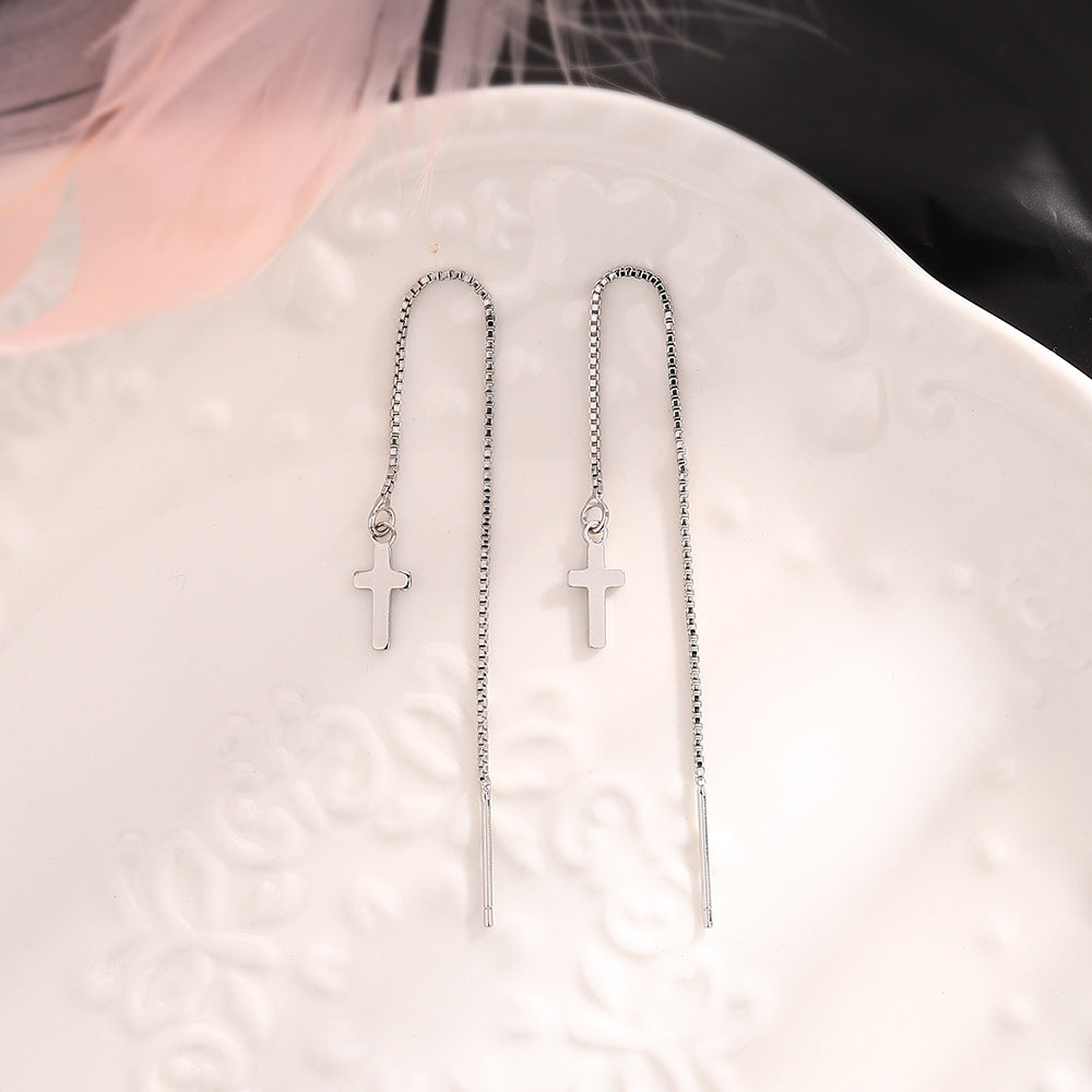 Fashionable Long Tassel Ear Threads That Slim And Elongate The Face