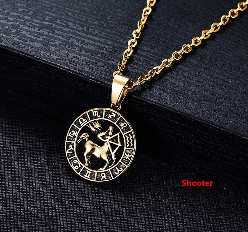 European and American Stainless Steel Cancer Pendant