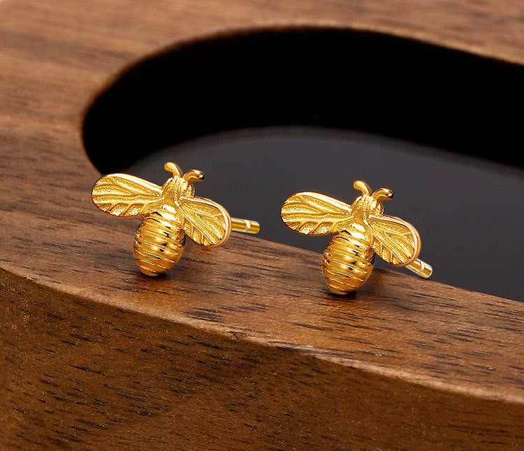 Affordable Luxury Personalized And Minimalist Honeybee Earrings