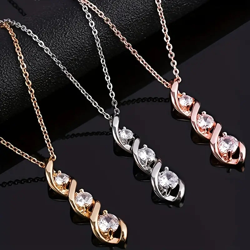 Personalized Spiral Fashion Accessory Women's Necklace