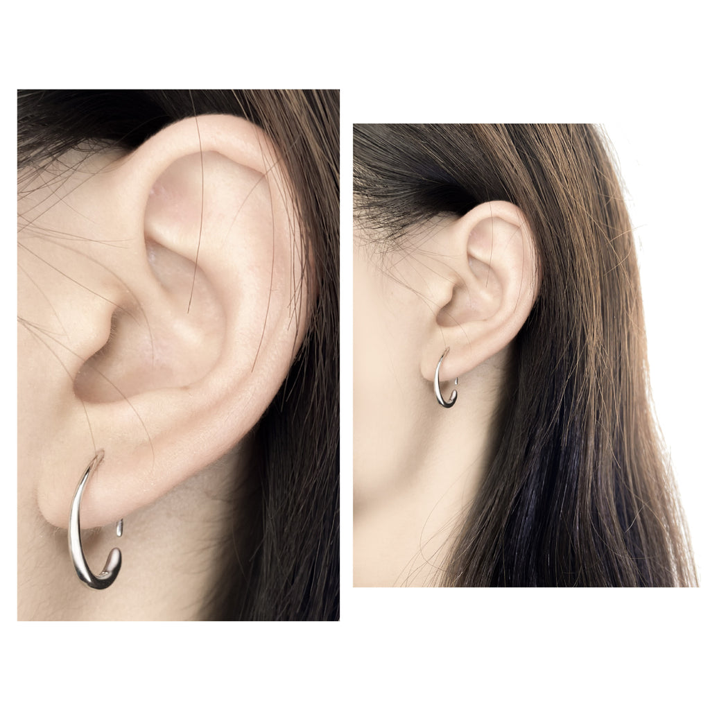 Sleek Stylish Waterdrop-shaped Earrings With Electroplating